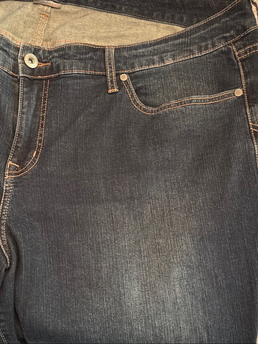 torrid Dark Indigo Boyfriend Crop Vintage Stretch w/Rolled Cuff - size 22 - Picture 4 of 7